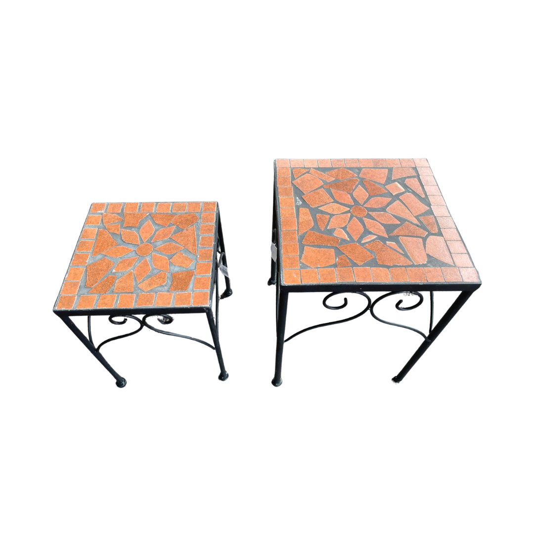 Mosaic Plant Stand - Terracotta