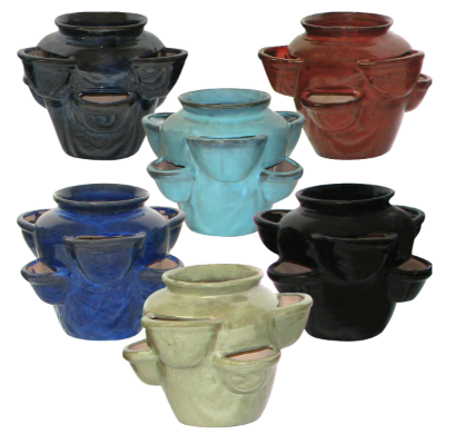 Ceramic strawberry pot with multiple planting pockets at Lakeside Garden Gallery
terracotta-style ceramic strawberry planter for herbs and small plants
Ceramic strawberry pot with openings for strawberries and cascading flowers
Outdoor ceramic strawberry planter available in Brampton Ontario
Decorative strawberry pot made of ceramic for patio and garden use