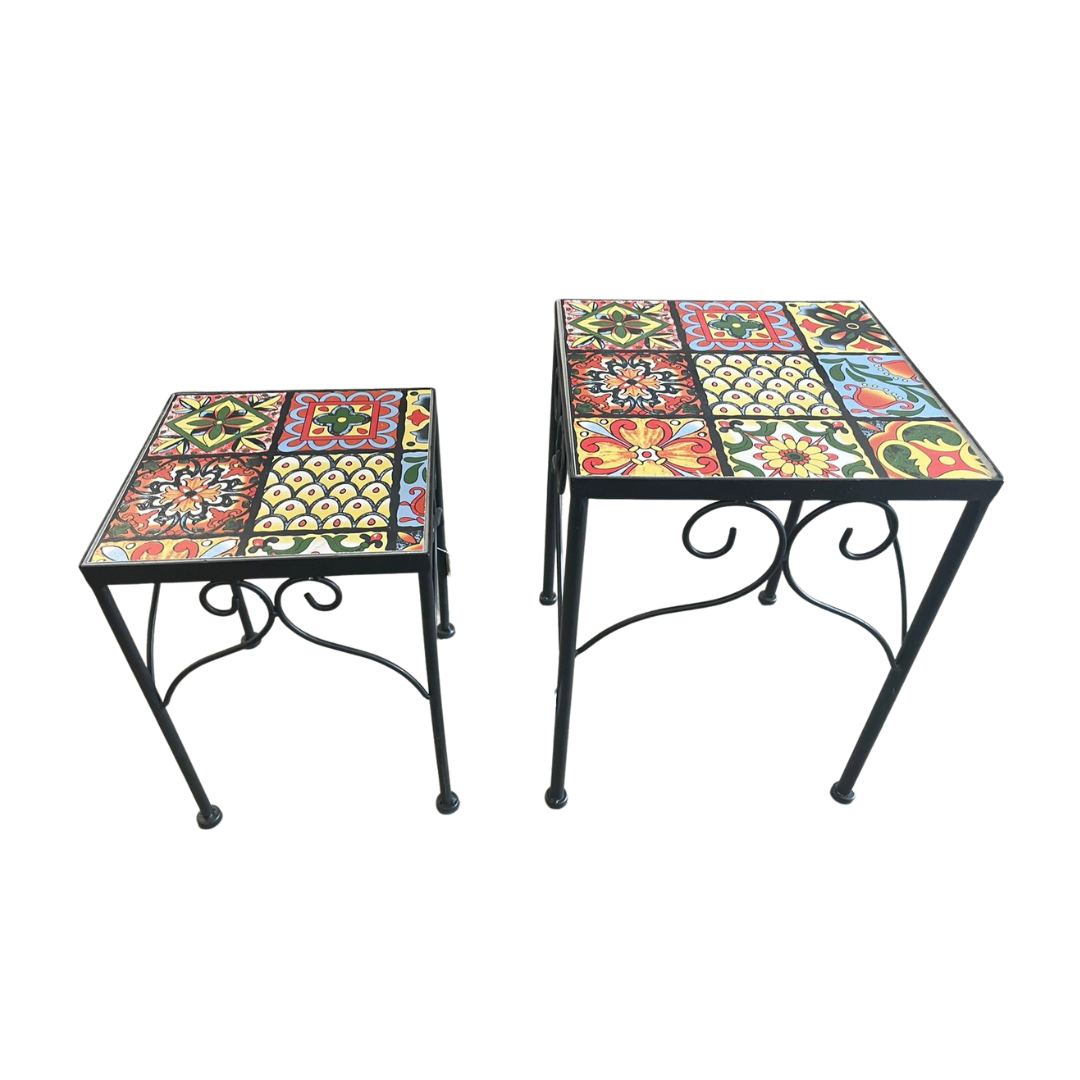 Mosaic Plant Stand - Multi-Colour