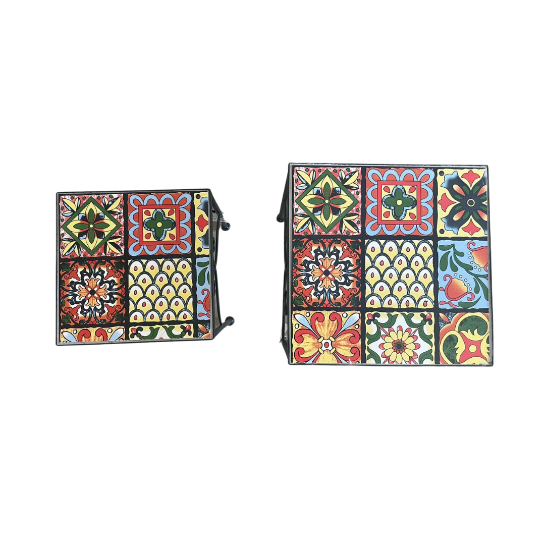 Mosaic Plant Stand - Multi-Colour