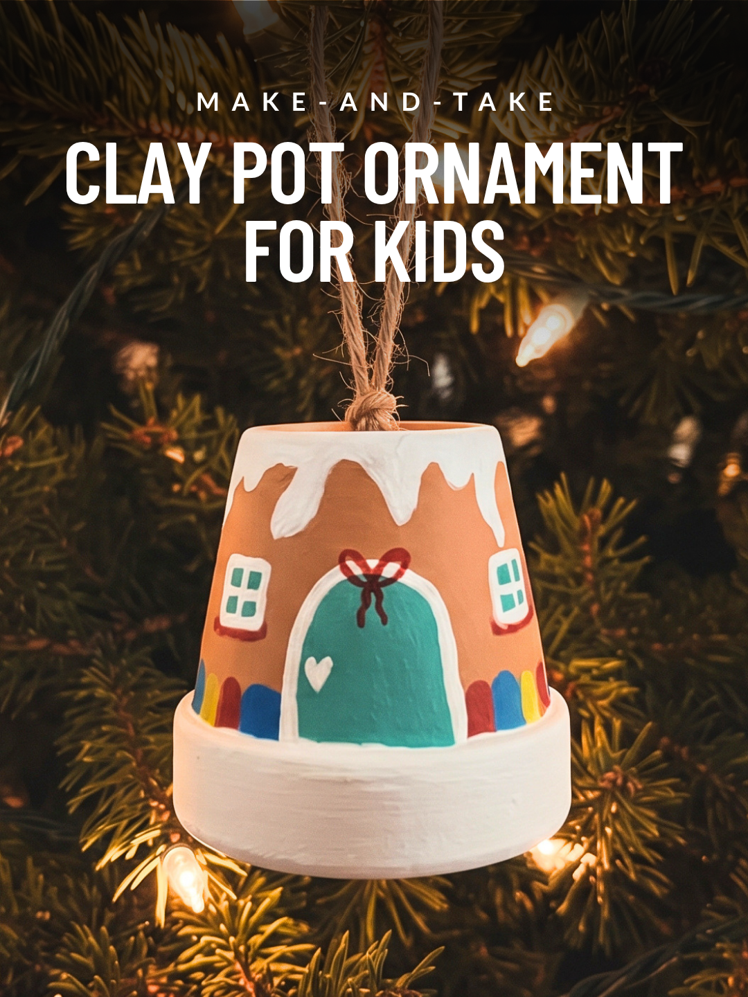 Make-and-Take: Mini Clay Pot Ornament (for kids)