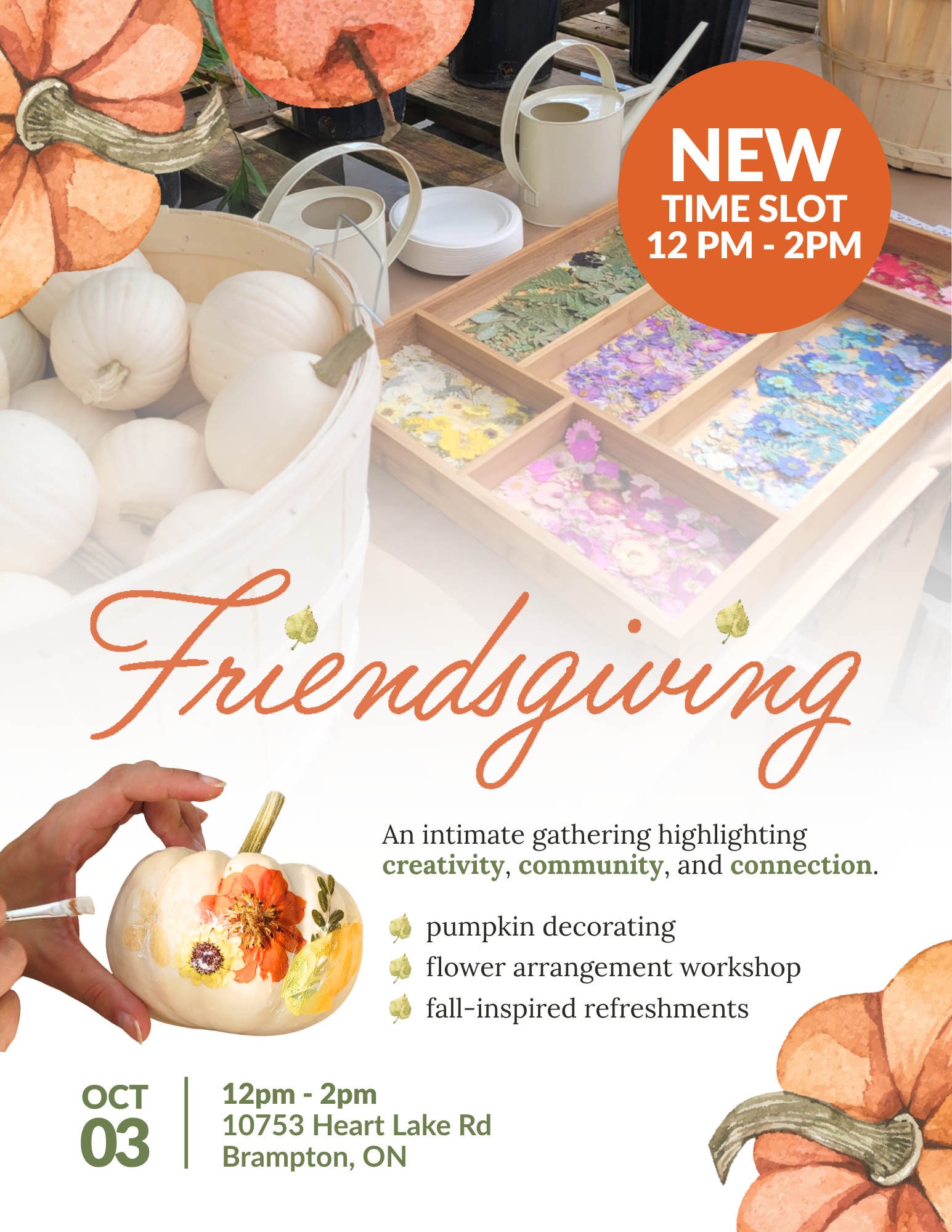 Friendsgiving - October 3 (12pm - 2pm)