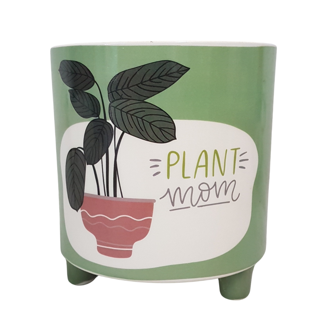 Plant Mom Ceramic Pot