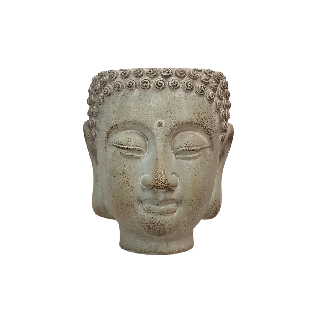 Buddha Head Pot - 15cm