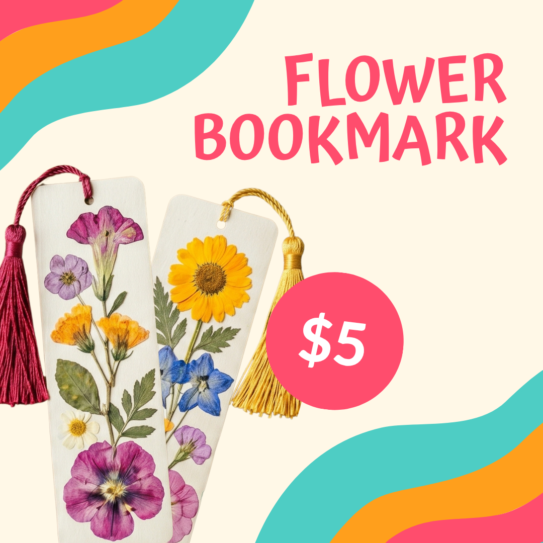 Summer Fun Fest Flower Bookmark Craft Station – July 18th