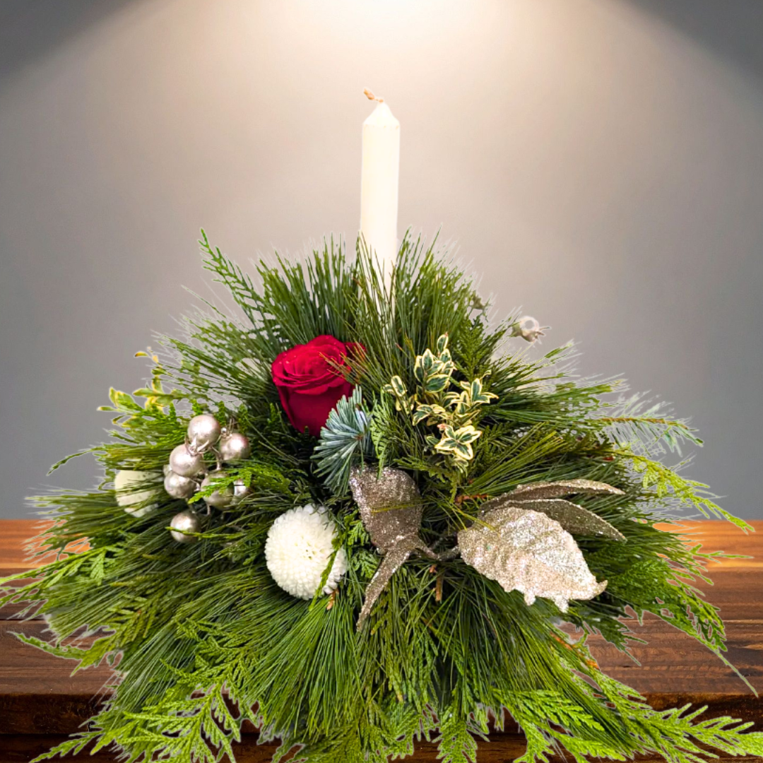 Make-and-Take: Fresh Greens Christmas Centrepiece