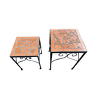 Mosaic Plant Stand - Terracotta