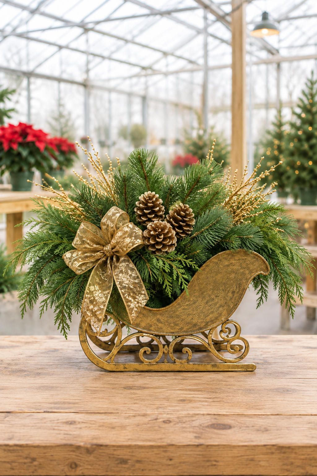 Make-and-Take: Winter Greens Sleigh Centrepiece Workshop