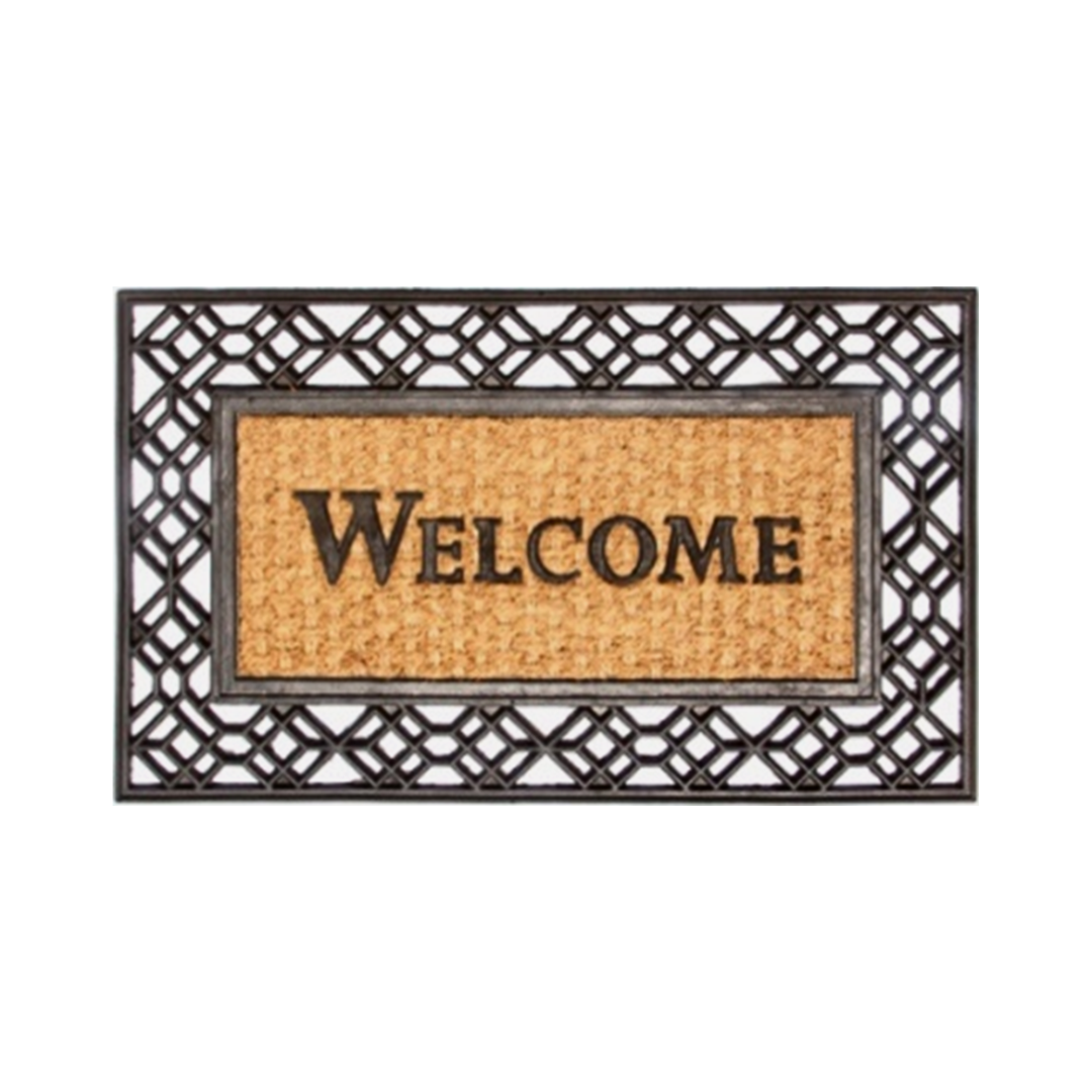 Doormat - Welcome Diamond Border ontario