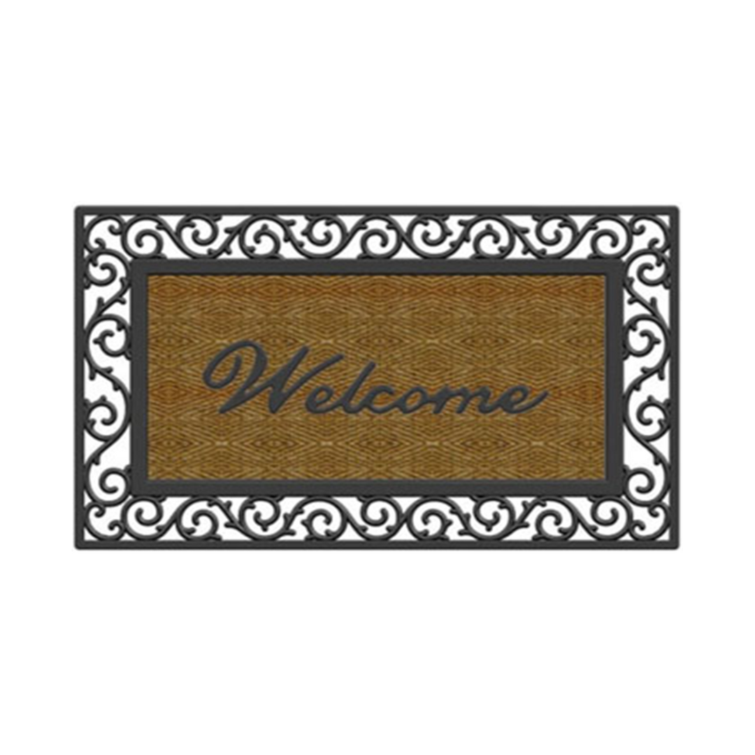 Doormat - Welcome Scroll Border brampton ontario