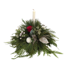 Holiday Table Arrangement with Single Candle christmas home decor gift brampton ontario